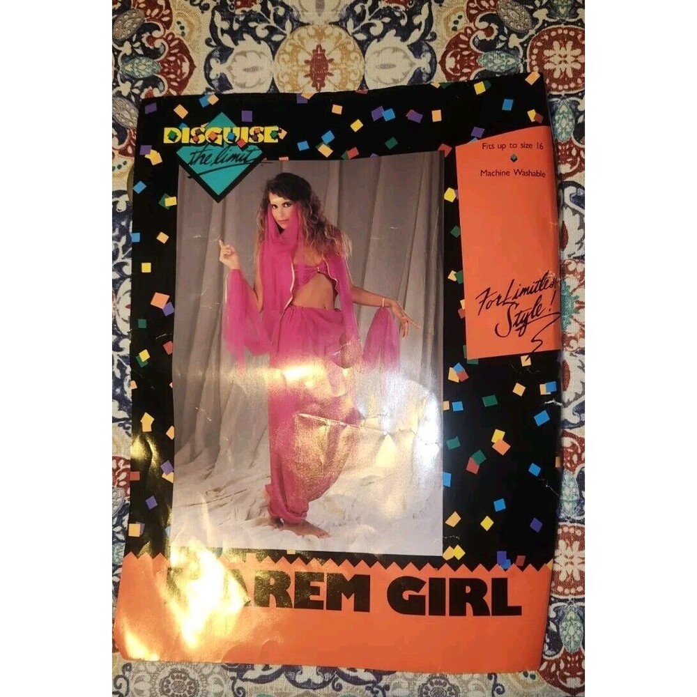 Disguise Costume Harem Girl Womens Fits Up To Sz 16 With Bonuses